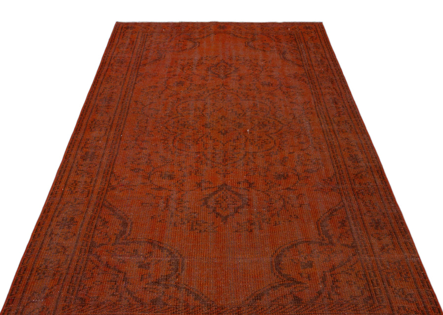 Turuncu Anadolu Bohem Eskitme Yün Halı 148x254 - Özel Seri