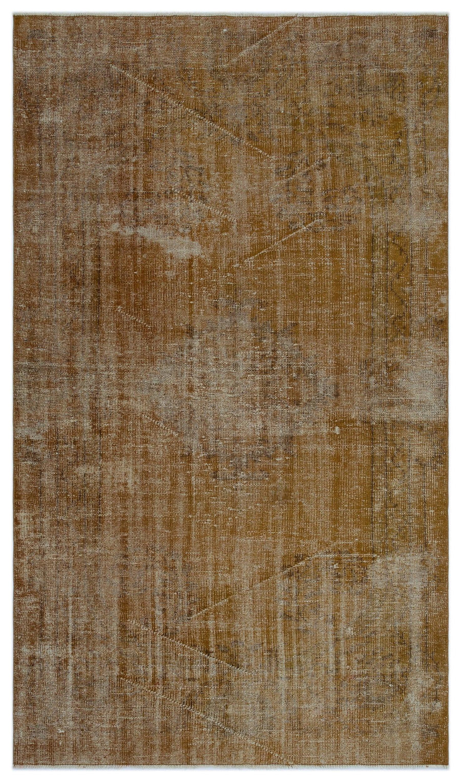 Handgewebter Wollteppich Braun Beige Abstrakt 148x250 cm – im Wohnzimmer