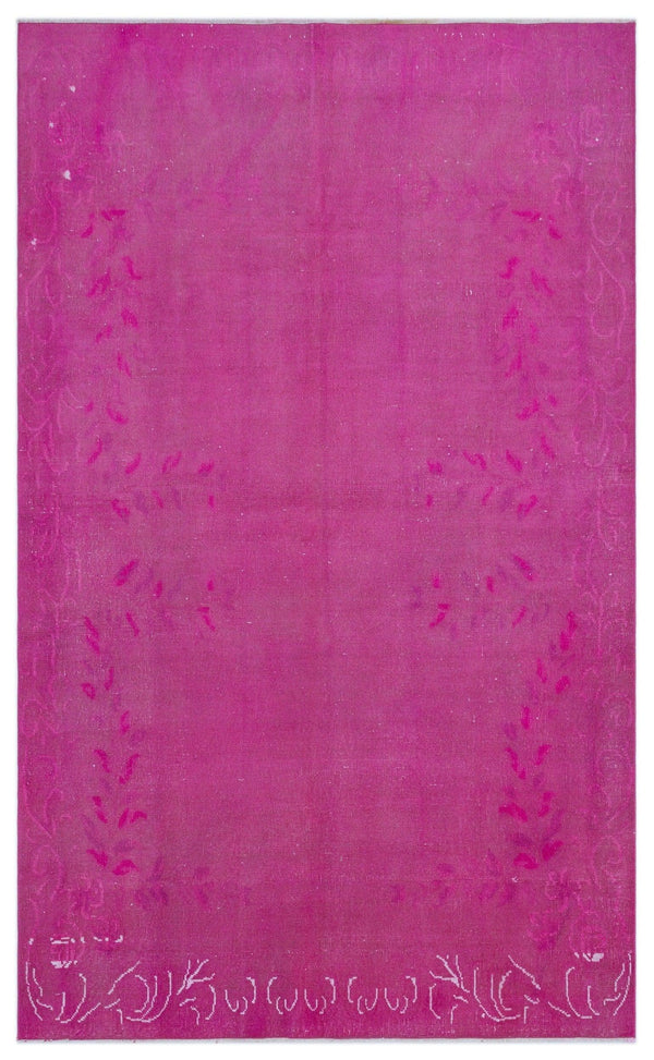 Pembe Anadolu Bohem Geometrik Yün Halı 155x258 - Özel Seri