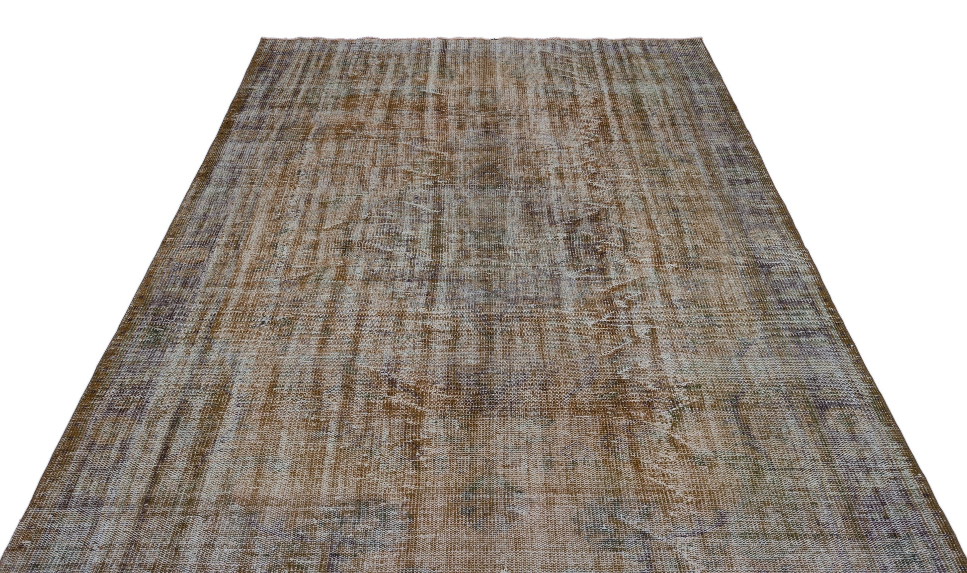 Atina Kahverengi Eskitme Yün El Dokuma Halısı 186 x 294 Apex Unique