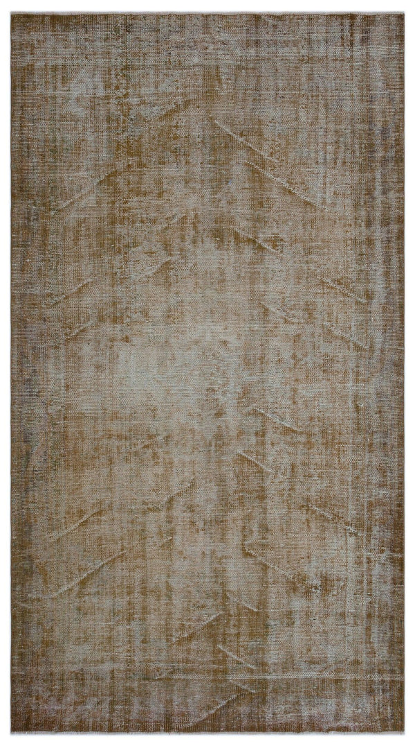 Antrasit Bej Anadolu Geometrik Klasik Yün Halı 168x305 - Özel Seri