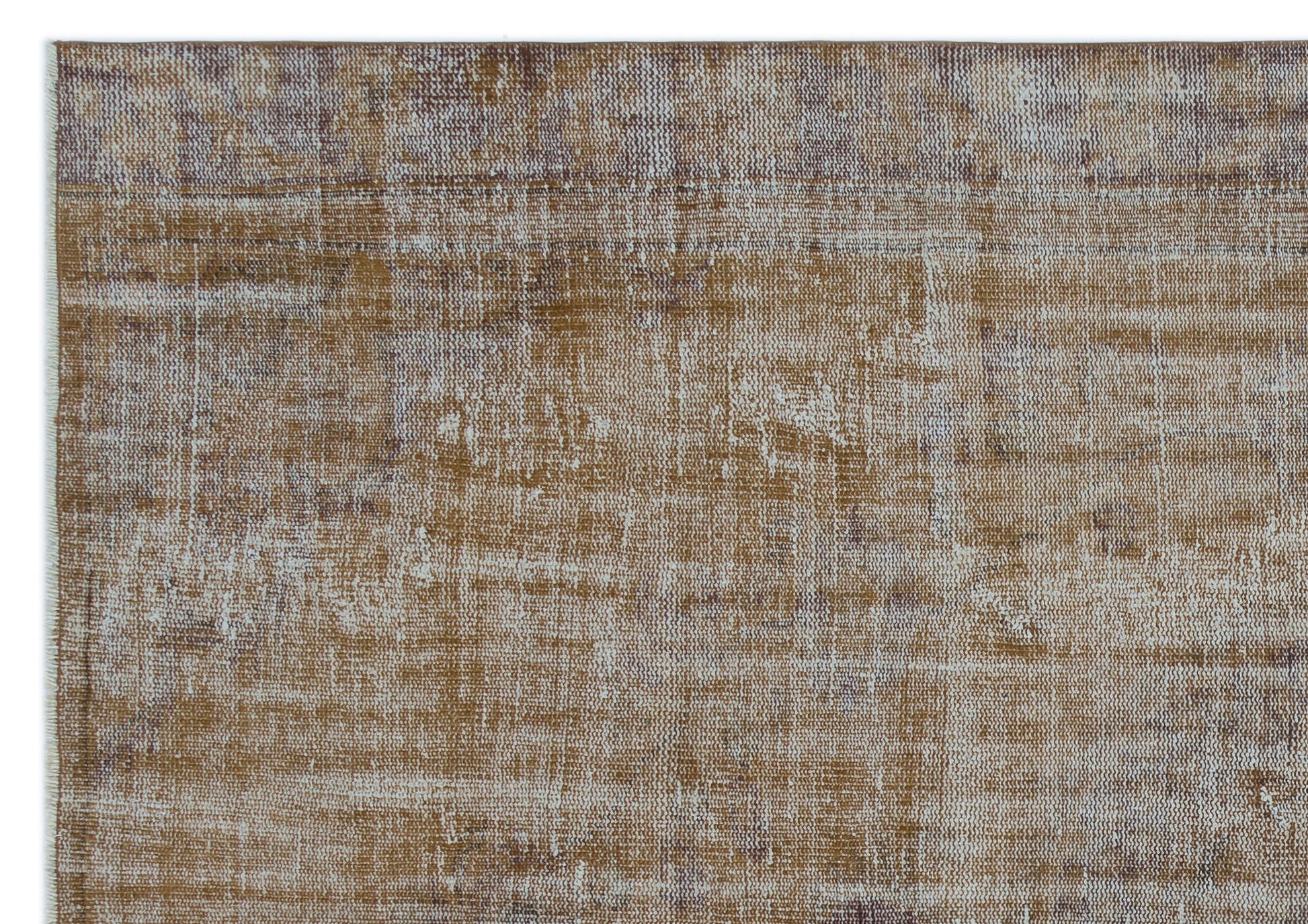 Atina Kahverengi Eskitme Yün El Dokuma Halısı 187 x 260 Apex Unique