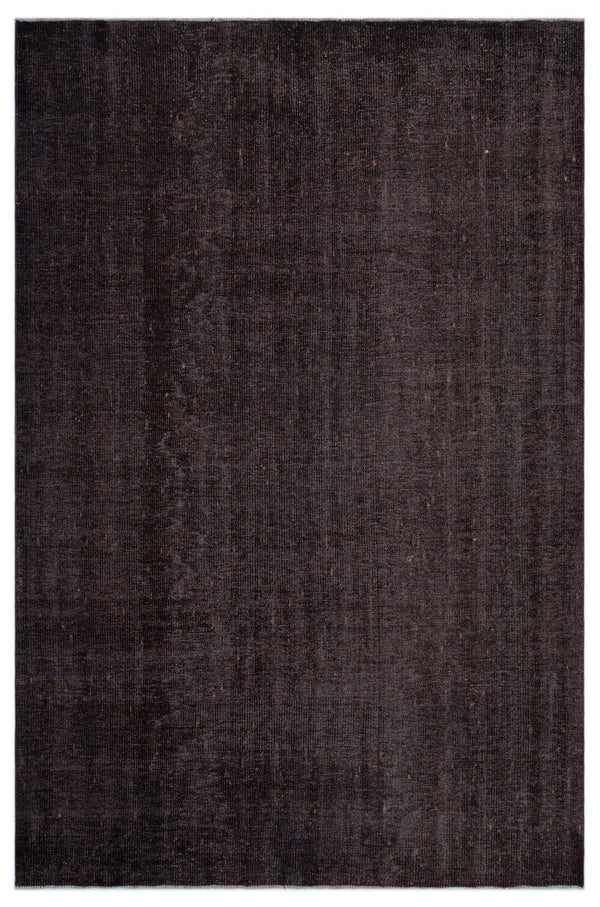 Siyah Eskitme Modern Yün Halı 178x275