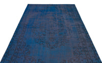 Distressed Blue Hand-Woven Wool Rug 166x281 cm 23878