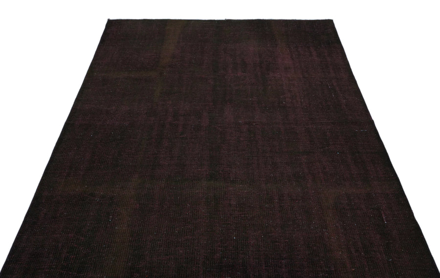 Siyah Eskitme Modern Yün Halı 159x275