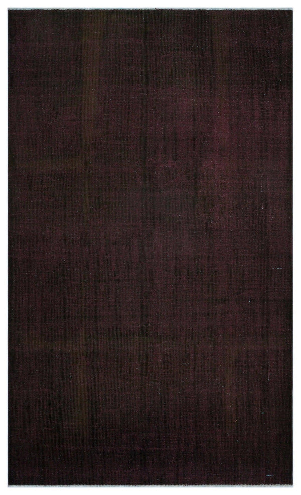 Siyah Eskitme Modern Yün Halı 159x275