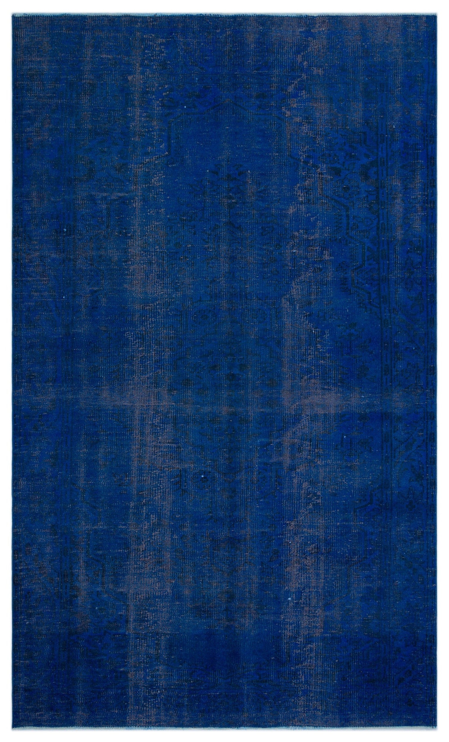Atina Mavi Eskitme Yün El Dokuma Halısı 170 x 287 Apex Unique