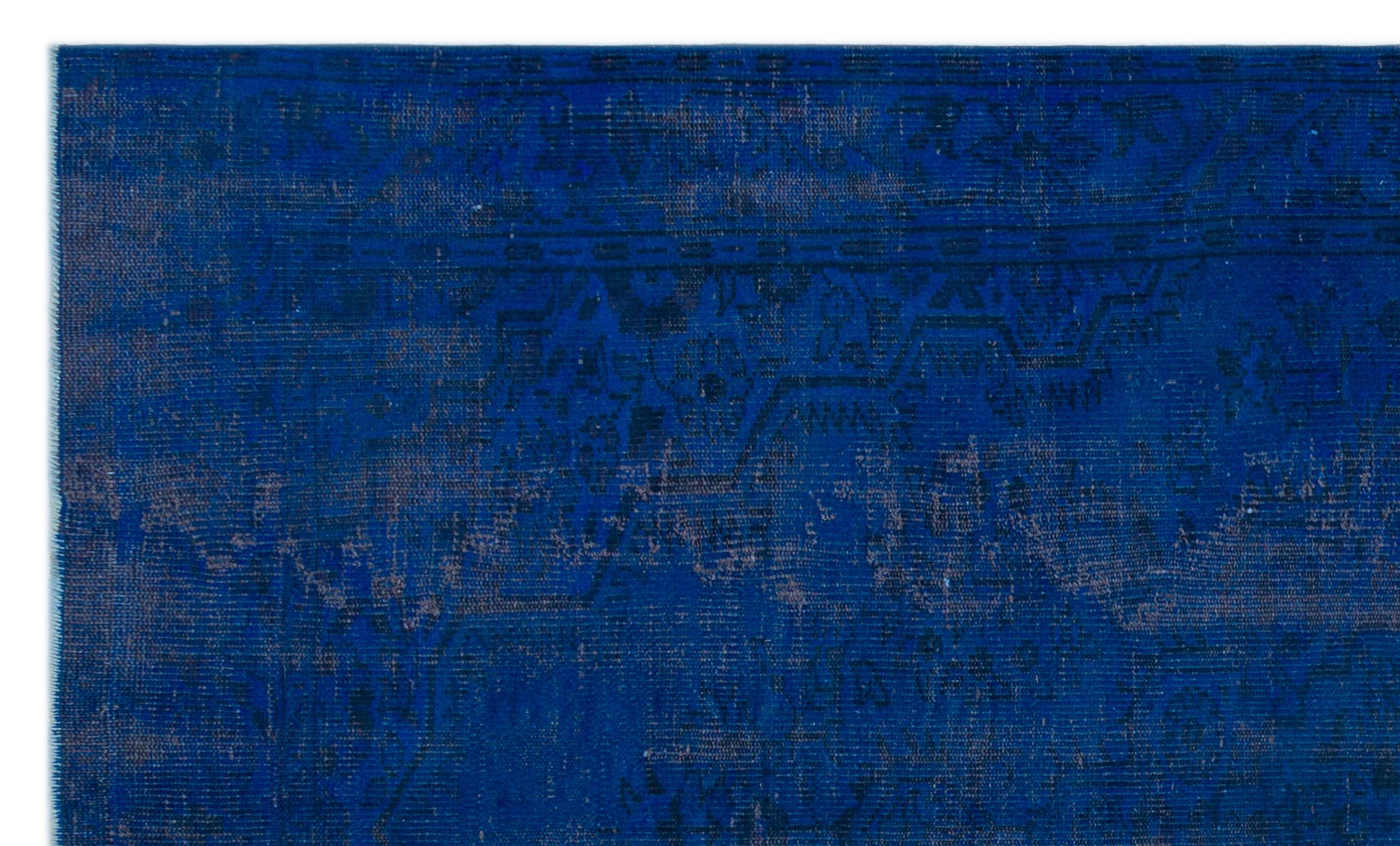 Atina Mavi Eskitme Yün El Dokuma Halısı 170 x 287 Apex Unique