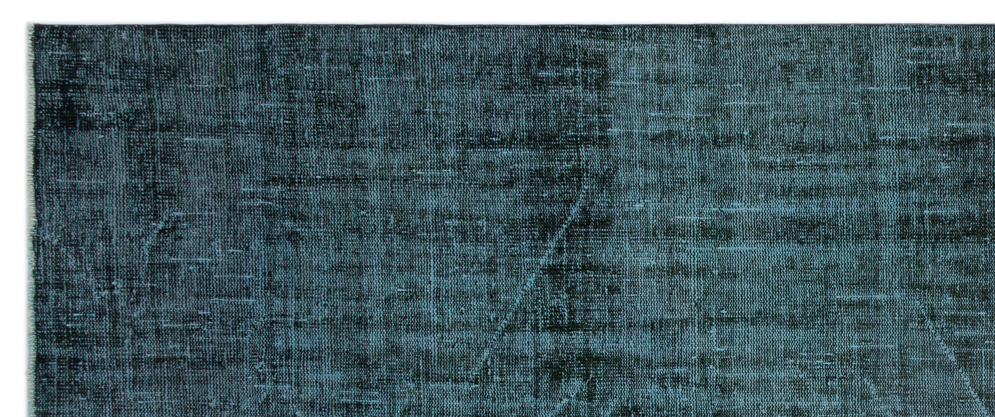 Atina Turkuaz Eskitme Yün El Dokuma Halısı 148 x 345 Apex Unique