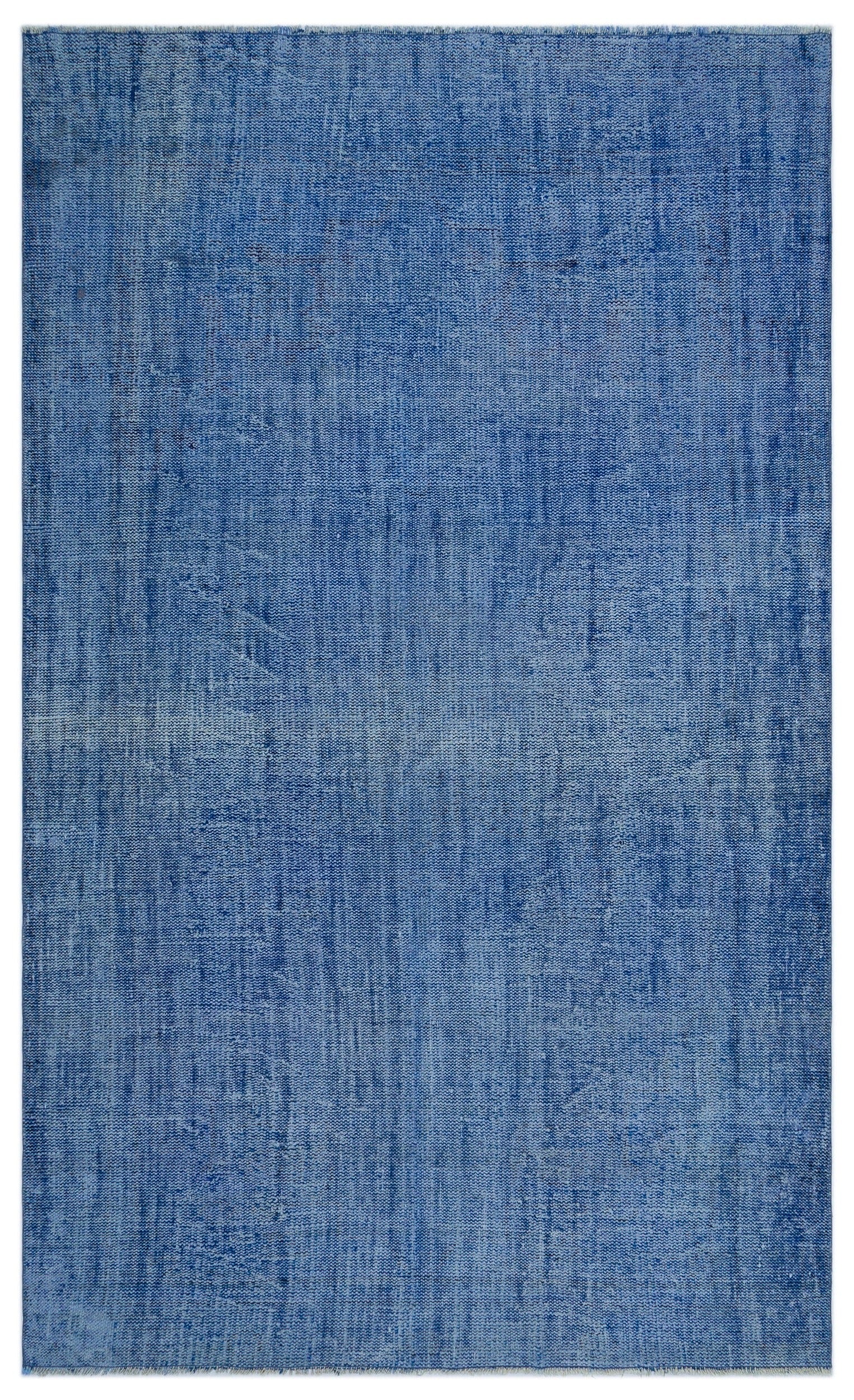 Atina Mavi Eskitme Yün El Dokuma Halısı 175 x 294 Apex Unique