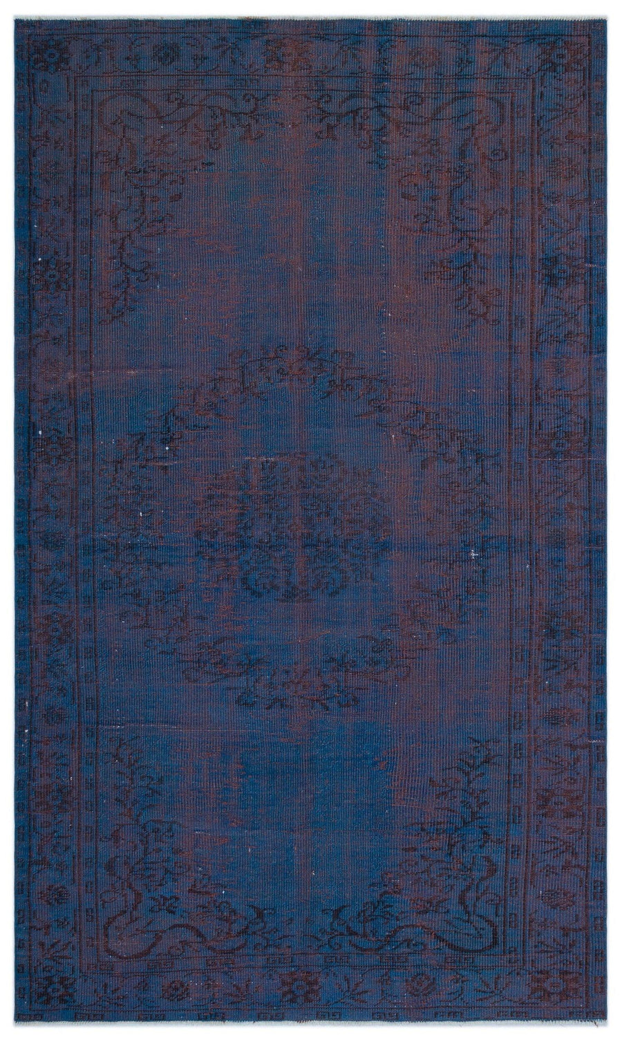 Mavi Anadolu Eskitme Klasik Yün Halı 156x260 - Özel Seri