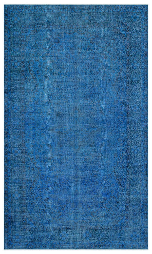Mavi Anadolu Eskitme Modern Yün Halı 166x274 - Özel Seri