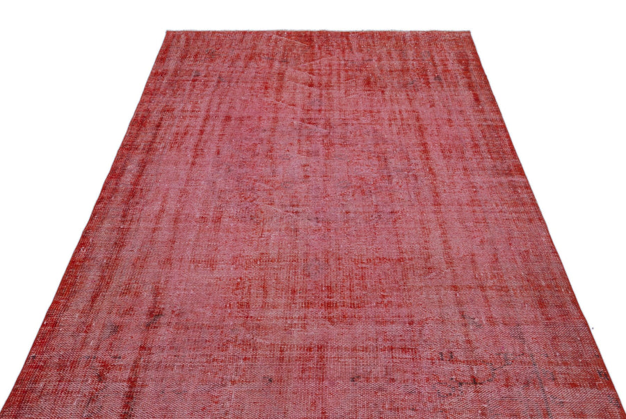 Kırmızı Anadolu Eskitme Klasik Yün Halı 152x243 - Özel Seri