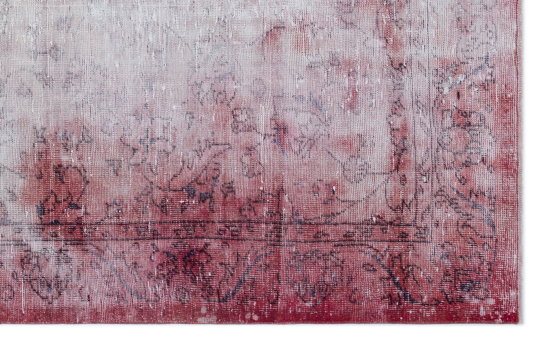 Atina Kırmızı Eskitme Yün El Dokuma Halısı 164 x 255 Apex Unique