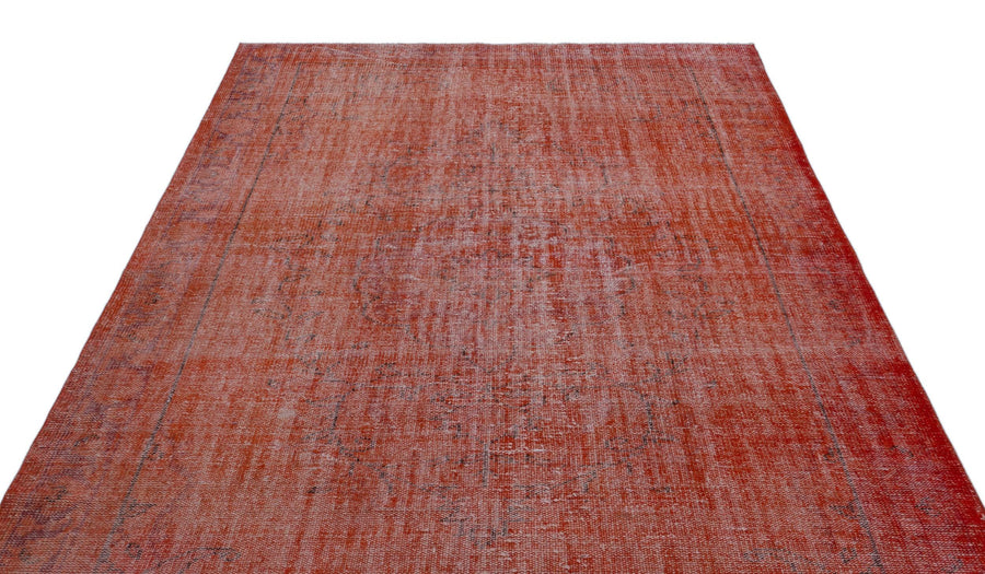 Turuncu Bohem Eskitme Yün Halı 187x304