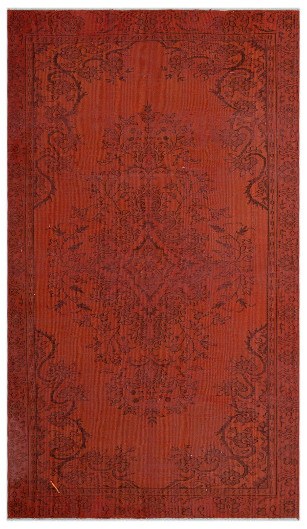 Turuncu Bohem Eskitme Yün Halı 160x280