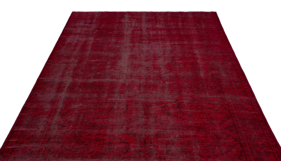 Kırmızı Anadolu Eskitme Klasik Yün Halı 183x300 - Özel Seri