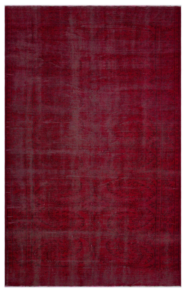 Kırmızı Anadolu Eskitme Klasik Yün Halı 183x300 - Özel Seri