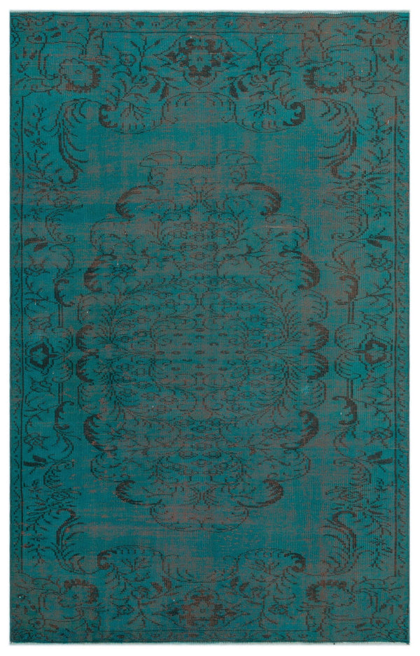 Antrasit Siyah Bohem Madalyonlu Yün Halı 185x287