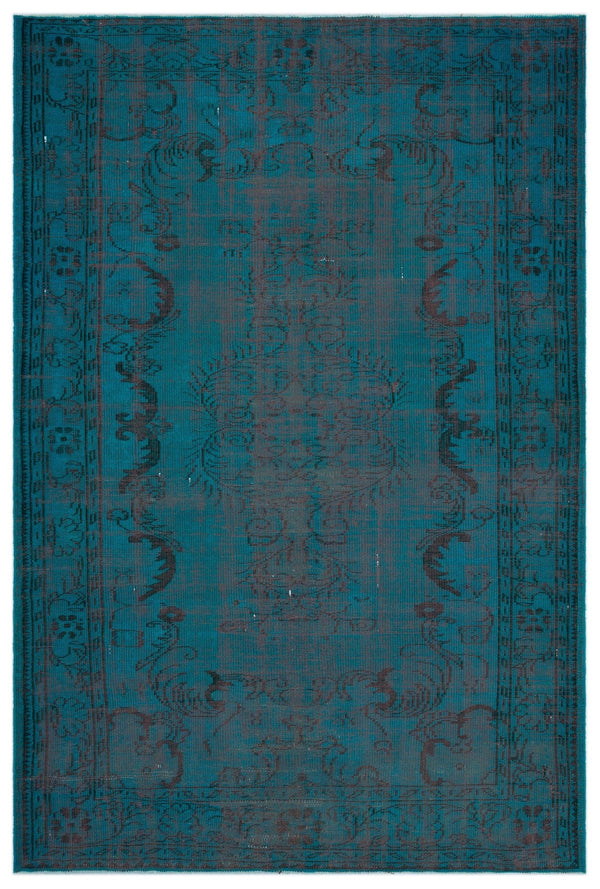 Antrasit Siyah Bohem Eskitme Yün Halı 195x291