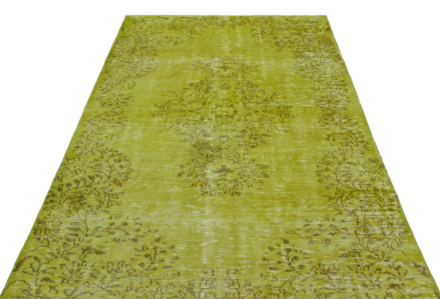 Yeşil Bohem Eskitme Yün Halı 156x274