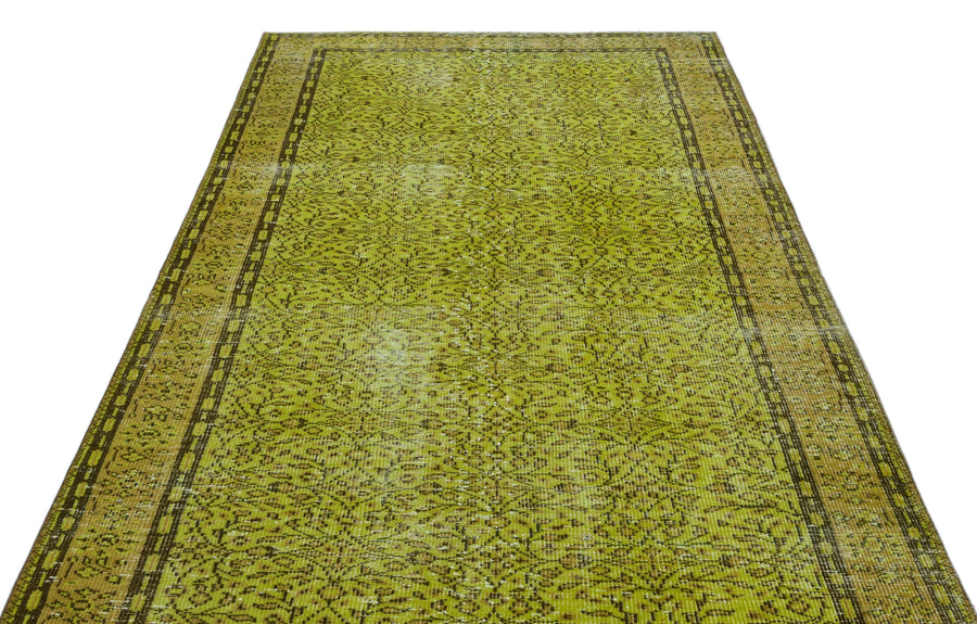 Yeşil Bohem Eskitme Yün Halı 163x278