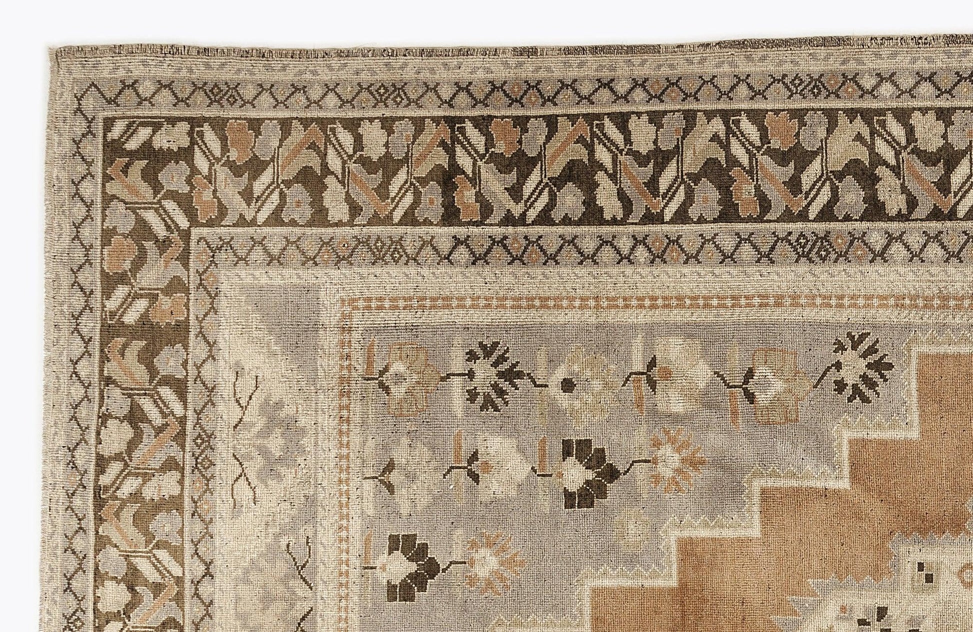 Kırmızı Anadolu Bohem Geometrik Yün Halı 220x280 - Özel Seri