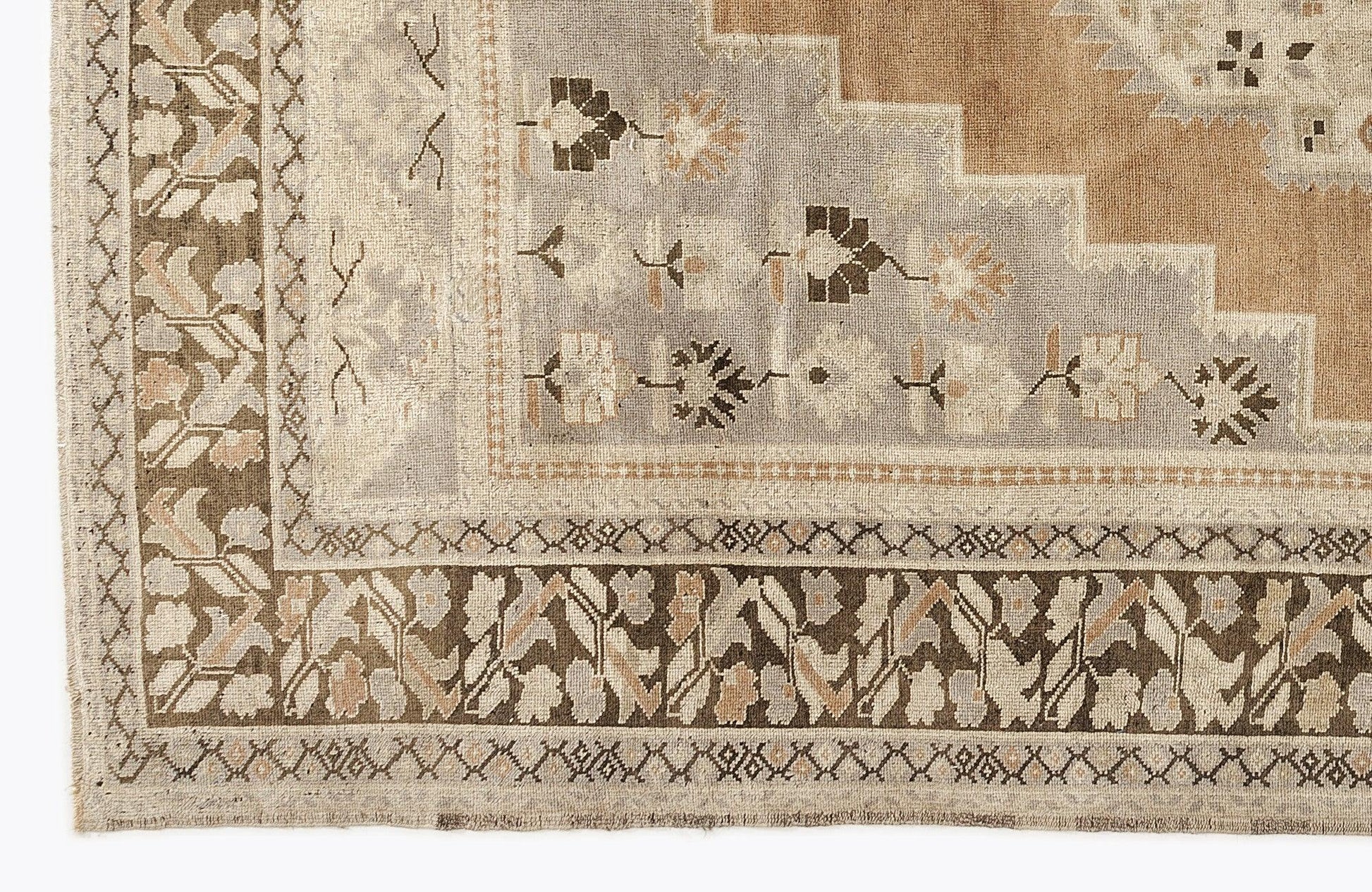 Kırmızı Anadolu Bohem Geometrik Yün Halı 220x280 - Özel Seri