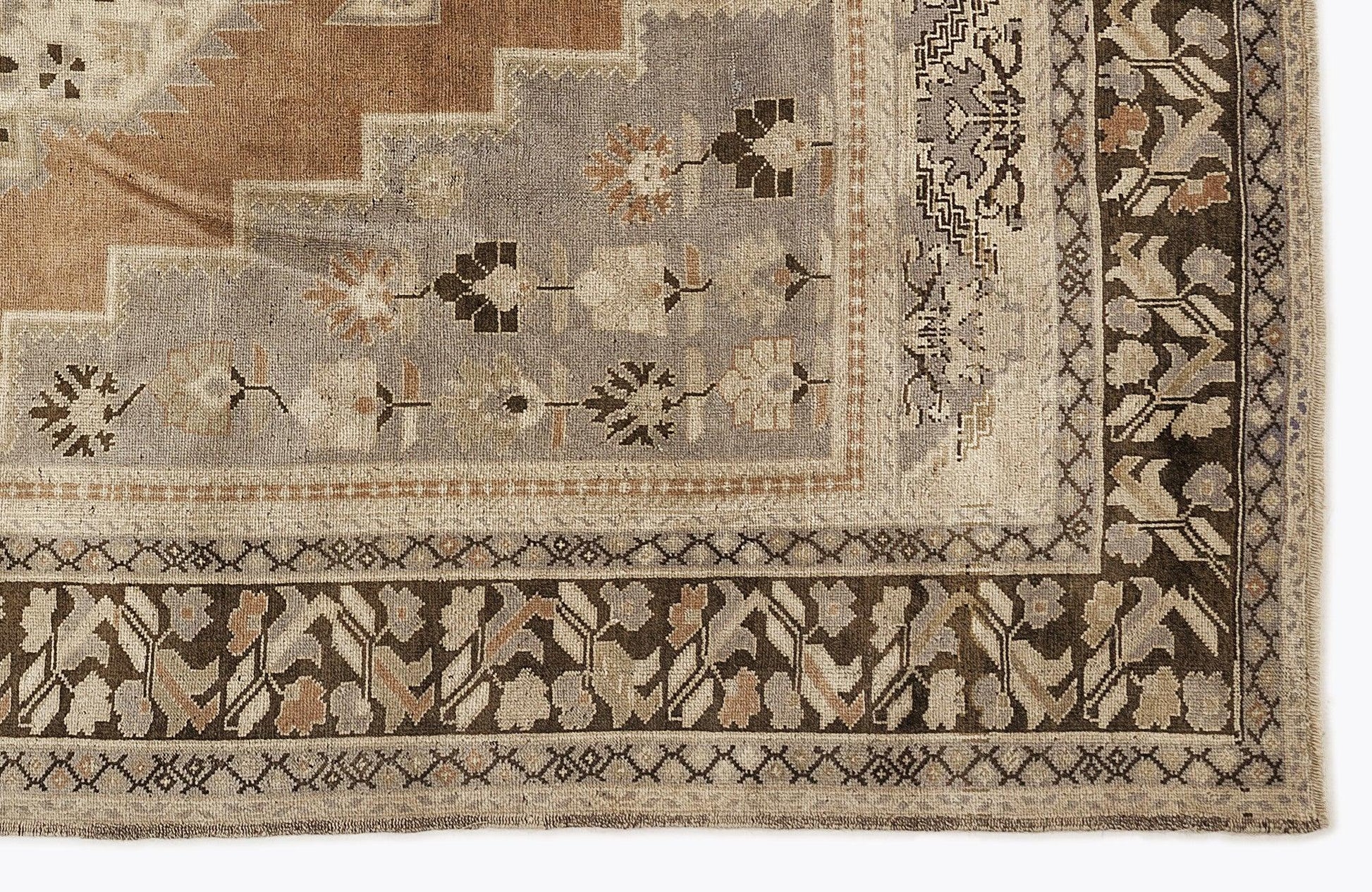 Kırmızı Anadolu Bohem Geometrik Yün Halı 220x280 - Özel Seri