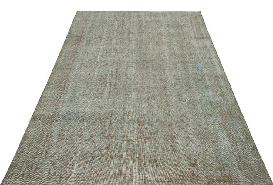 Yeşil Bohem Eskitme Yün Halı 160x265