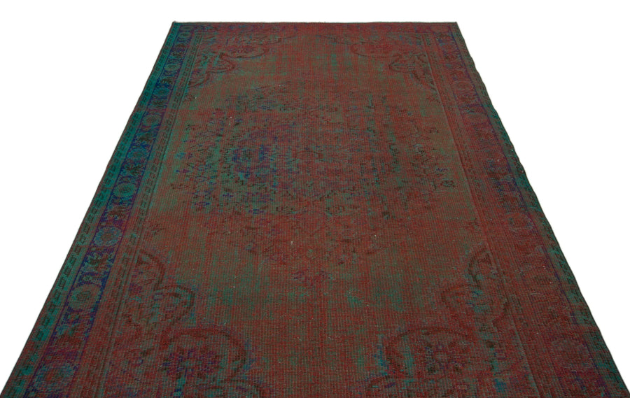 Bej Pembe Anadolu Eskitme Madalyonlu Yün Halı 170x273 - Özel Seri