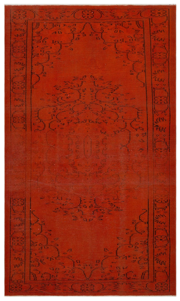 Kırmızı Anadolu Madalyonlu Çiçekli Yün Halı 158x261 - Özel Seri