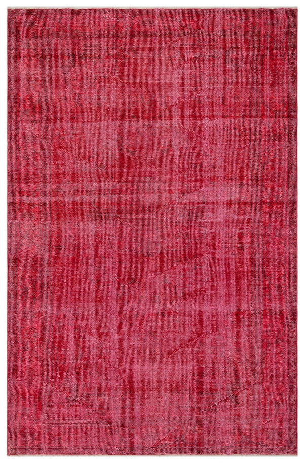 Kırmızı Anadolu Geometrik Modern Yün Halı 183x280 - Özel Seri