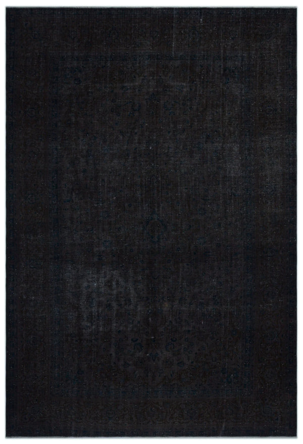 Gri Eskitme Modern Yün Halı 277x405
