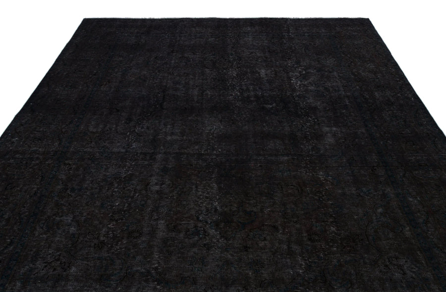 Gri Eskitme Madalyonlu Yün Halı 235x328