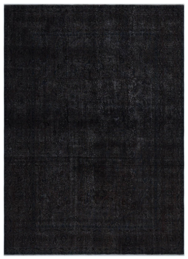 Gri Eskitme Madalyonlu Yün Halı 235x328