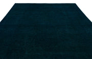 Antrasit Lacivert Eskitme Modern Yün Halı 285x440