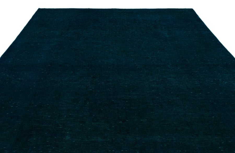 Antrasit Lacivert Eskitme Modern Yün Halı 285x440
