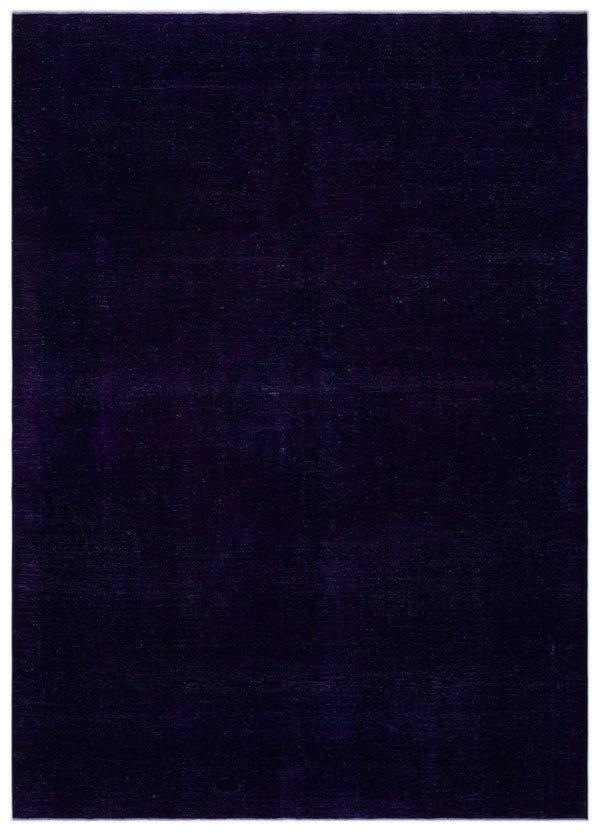 Siyah Eskitme Modern Yün Halı 297x415