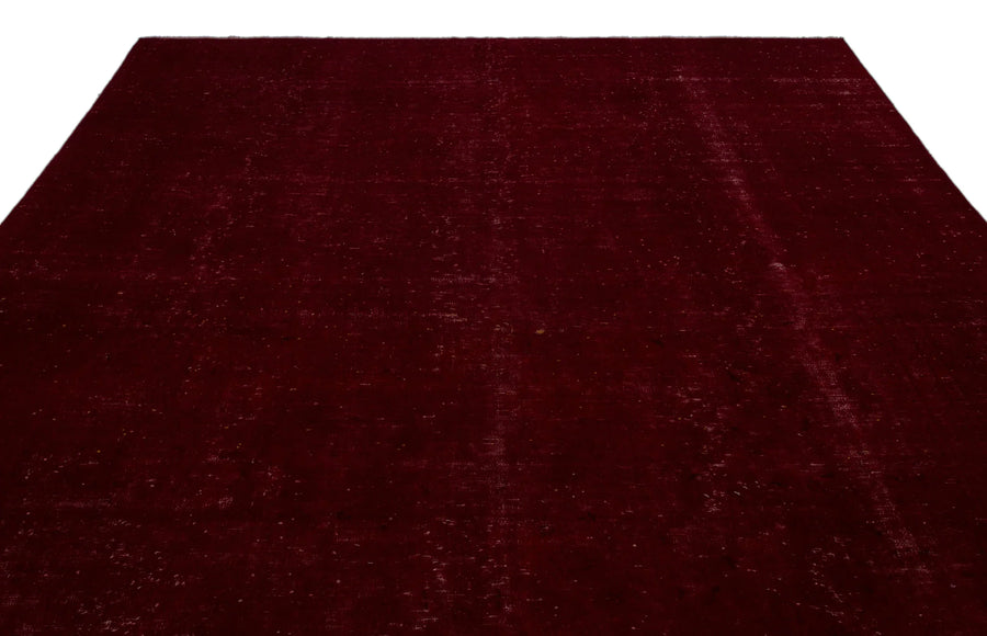 Kırmızı Eskitme Modern Yün Halı 288x396