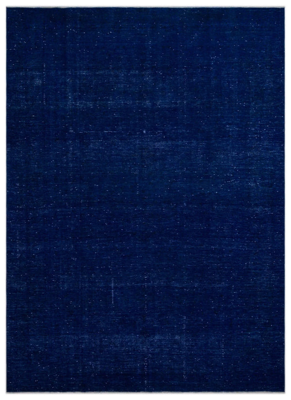 Mavi Eskitme Modern Yün Halı 241x340