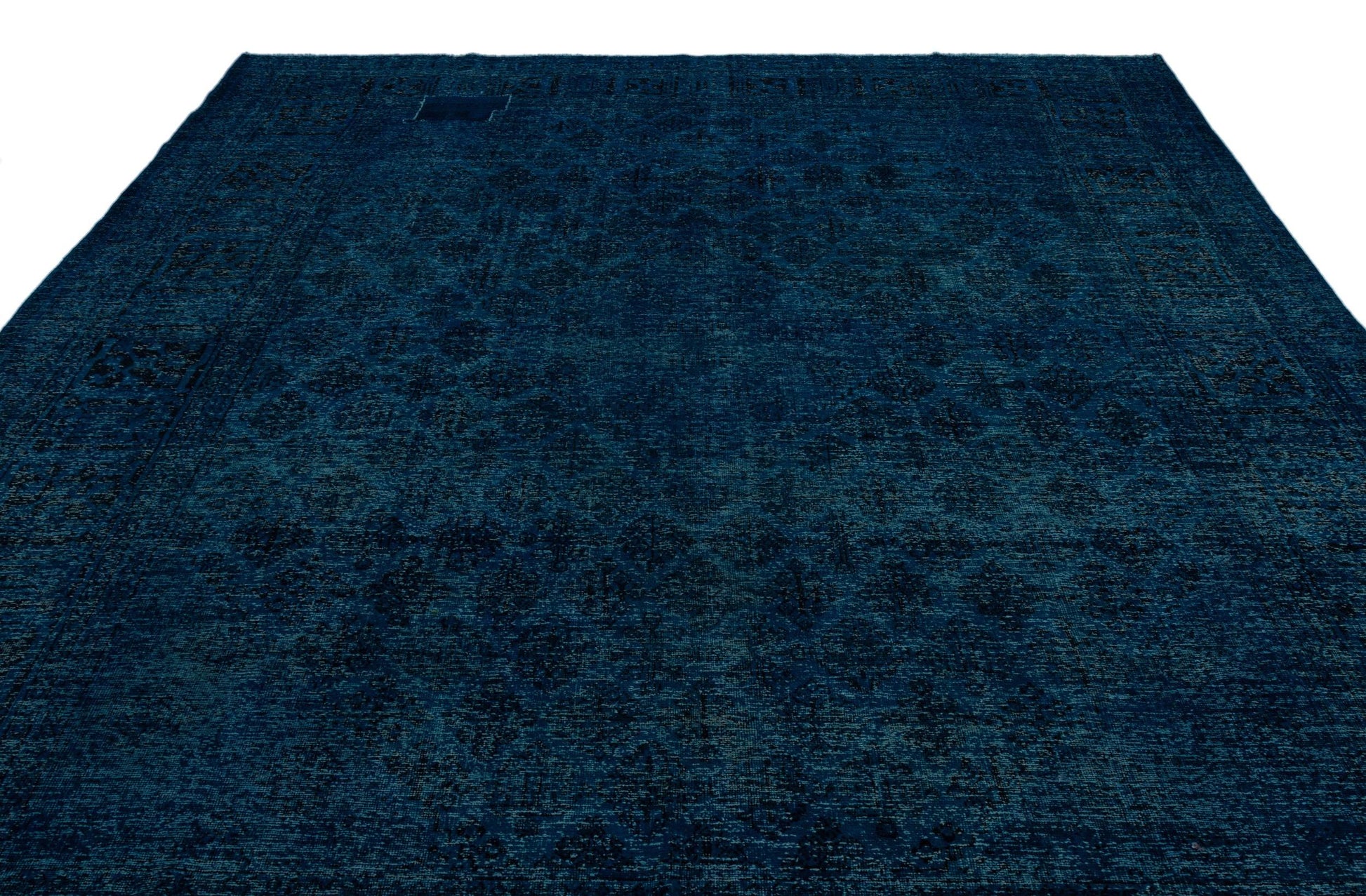 Antrasit Lacivert Eskitme Klasik Yün Halı 300x414