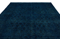 Large Navy Blue Abstract Rug with Textured Pile 300x414 cm (9'10" x 13'7")