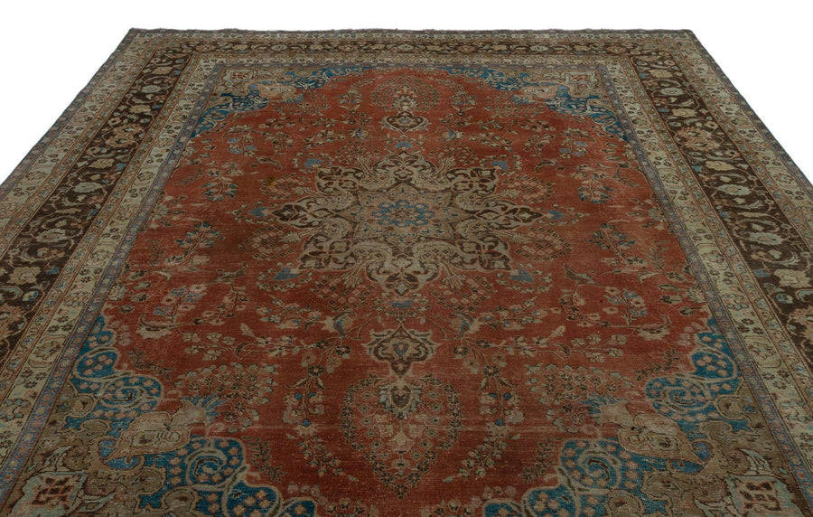 Bej Hardal Eskitme Klasik Yün Halı 280x380