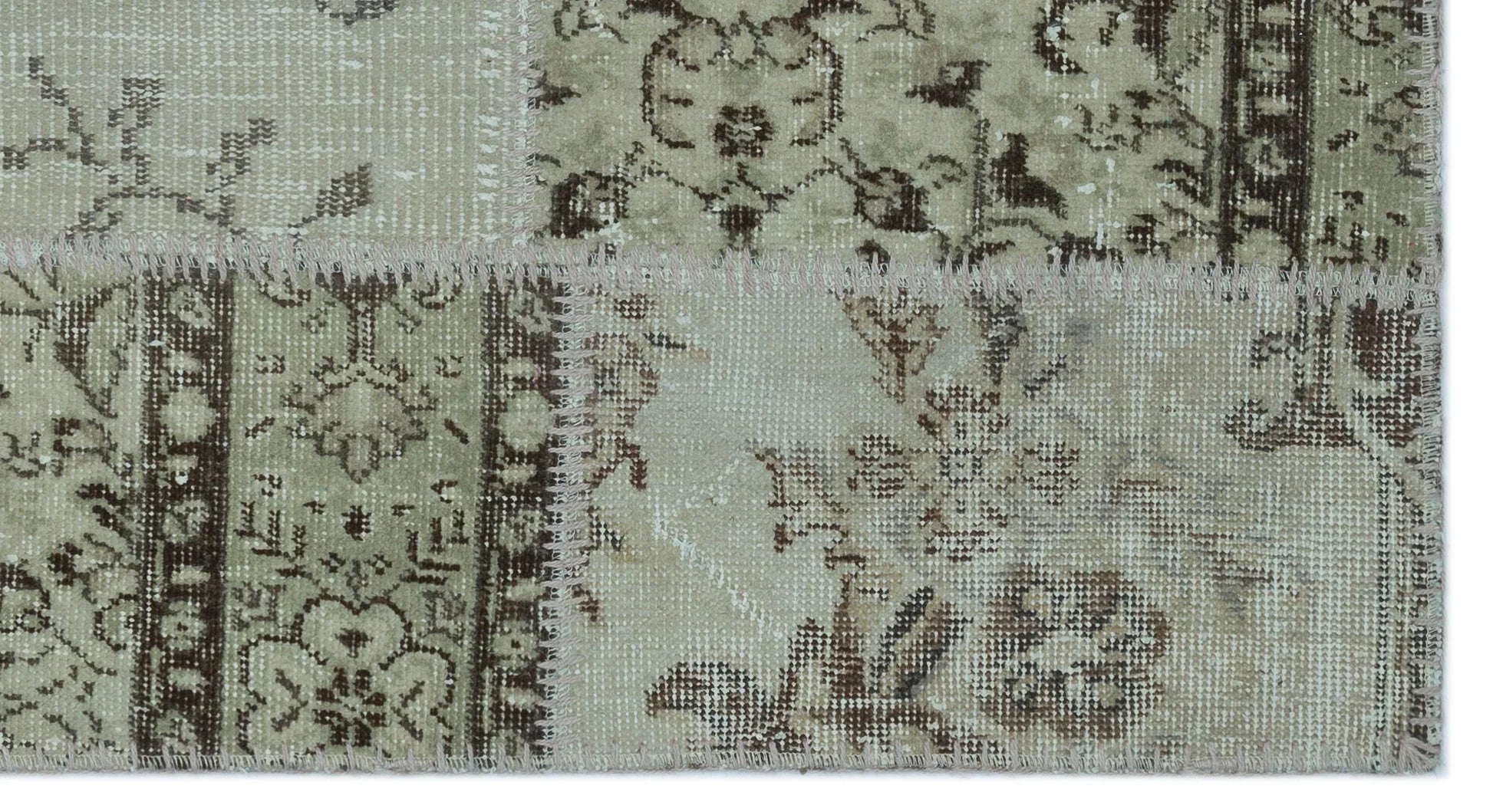Bej Anadolu Bohem Eskitme Yün Halı 80x150 - Özel Seri