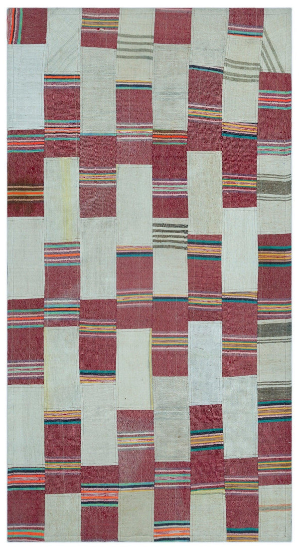 Bej Anadolu Bohem Geometrik Yün Halı 83x156 - Özel Seri
