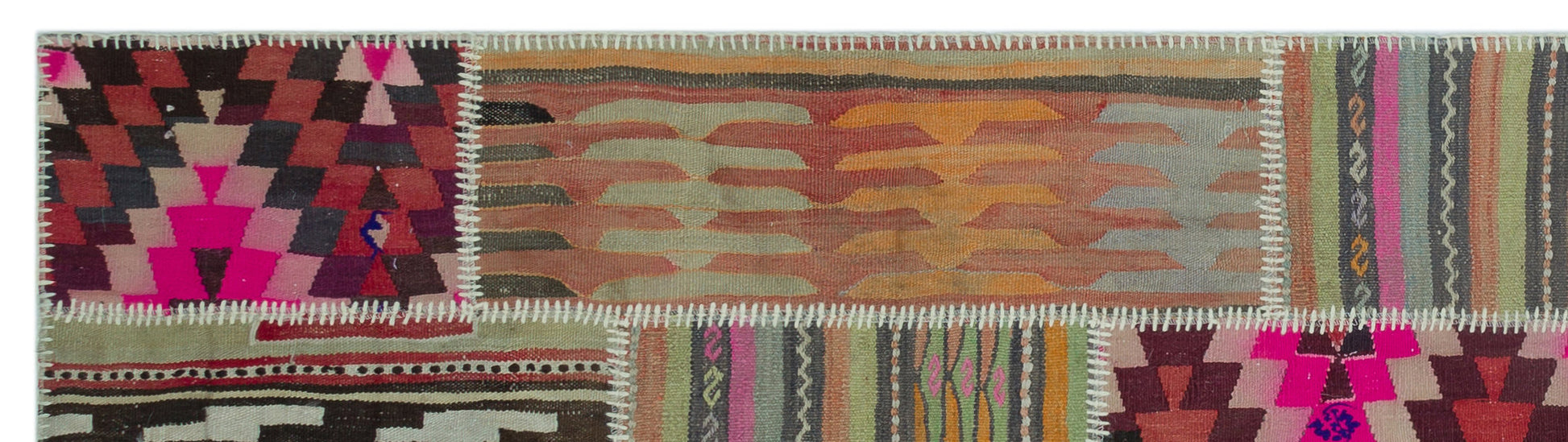 Teselya Bej Eskitme Yün El Dokuma Halısı 080 x 300 Apex Unique