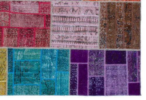 Iskece Bej Patchwork Yün El Dokuma Halısı 160 x 230 Apex Unique