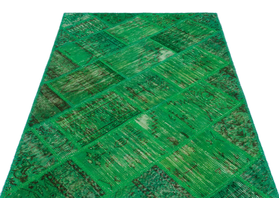 Yeşil Anadolu Bohem Eskitme Yün Halı 120x180 - Özel Seri