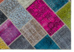 Iskece Bej Patchwork Yün El Dokuma Halısı 160 x 230 Apex Unique